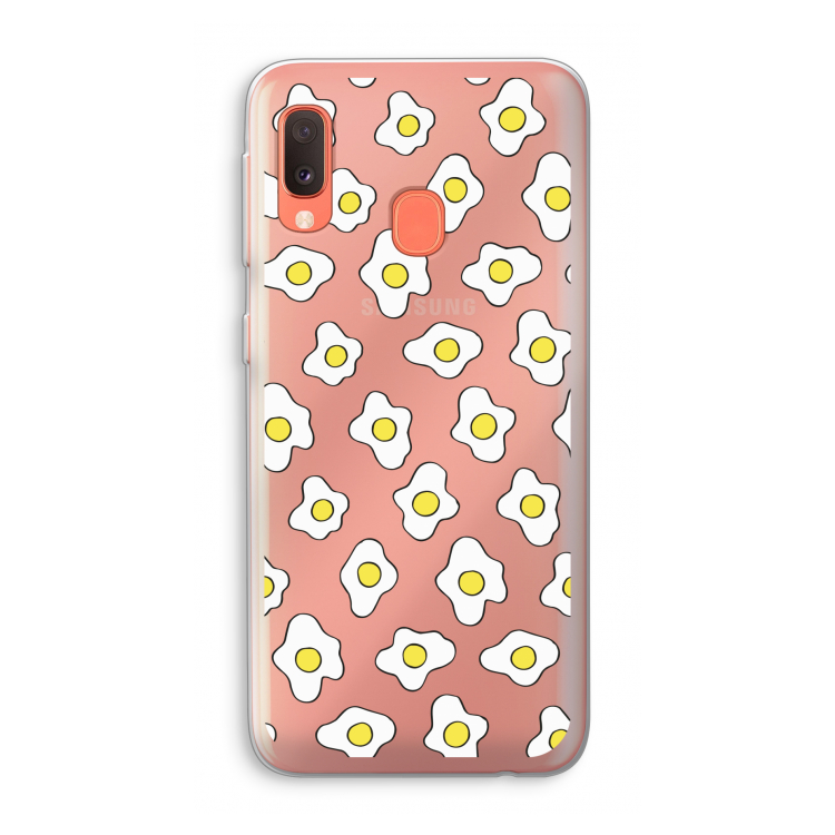 Spiegeleitjes: Samsung Galaxy A20e Transparant Hoesje