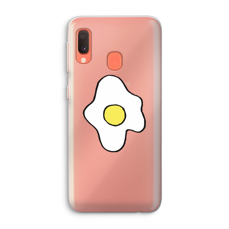 Spiegelei: Samsung Galaxy A20e Transparant Hoesje