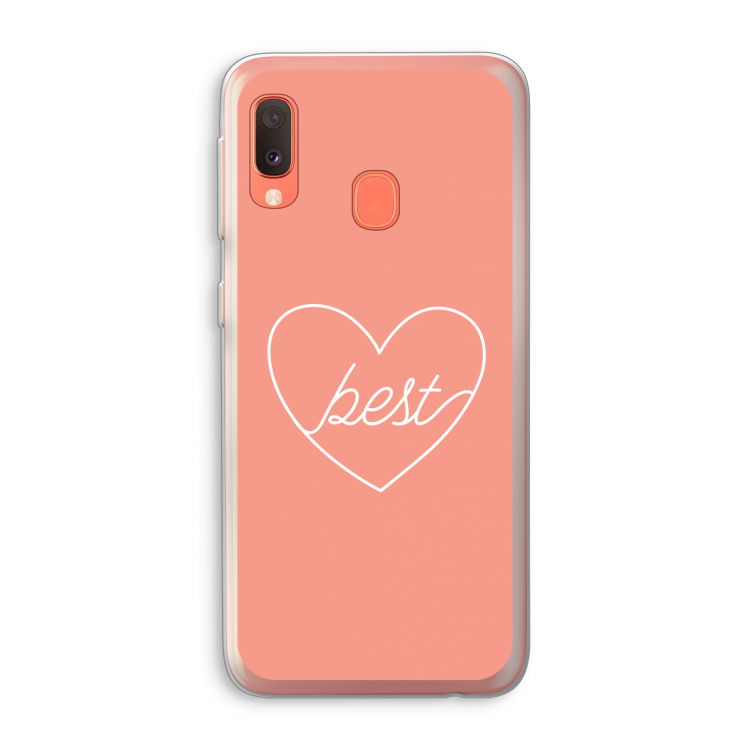 Best heart: Samsung Galaxy A20e Transparant Hoesje