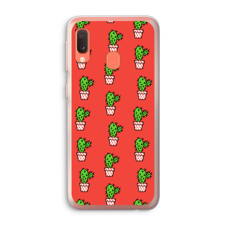 Mini cactus: Samsung Galaxy A20e Transparant Hoesje