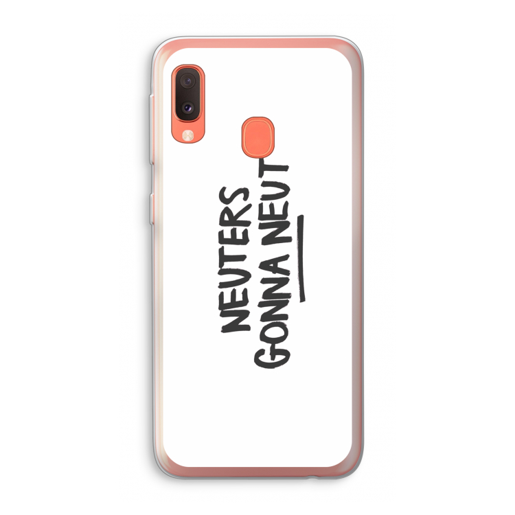 Neuters: Samsung Galaxy A20e Transparant Hoesje
