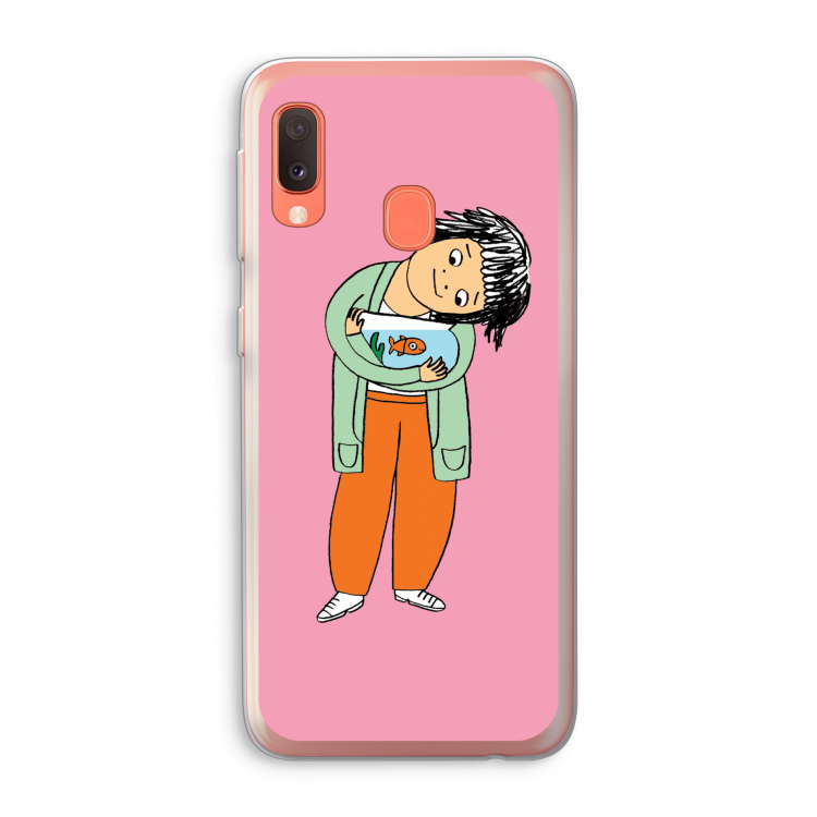 Visknuffel: Samsung Galaxy A20e Transparant Hoesje