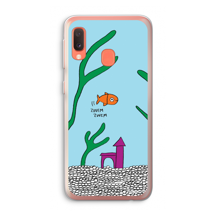 Aquarium: Samsung Galaxy A20e Transparant Hoesje