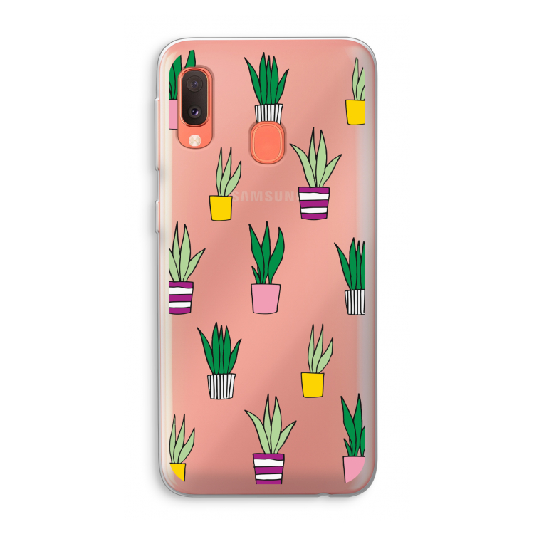 Sanseveria: Samsung Galaxy A20e Transparant Hoesje
