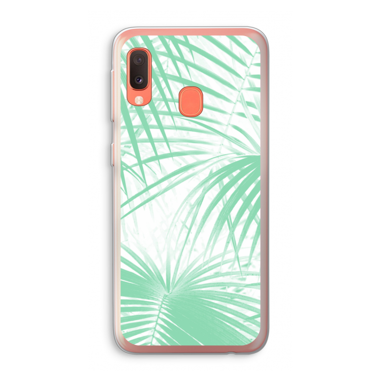 Palmbladeren: Samsung Galaxy A20e Transparant Hoesje