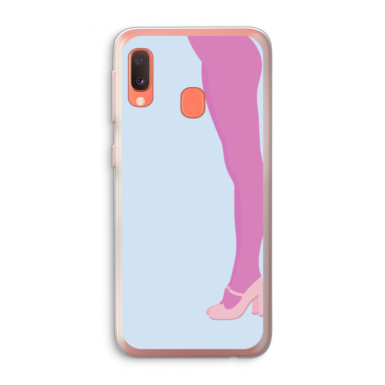 Pink panty: Samsung Galaxy A20e Transparant Hoesje