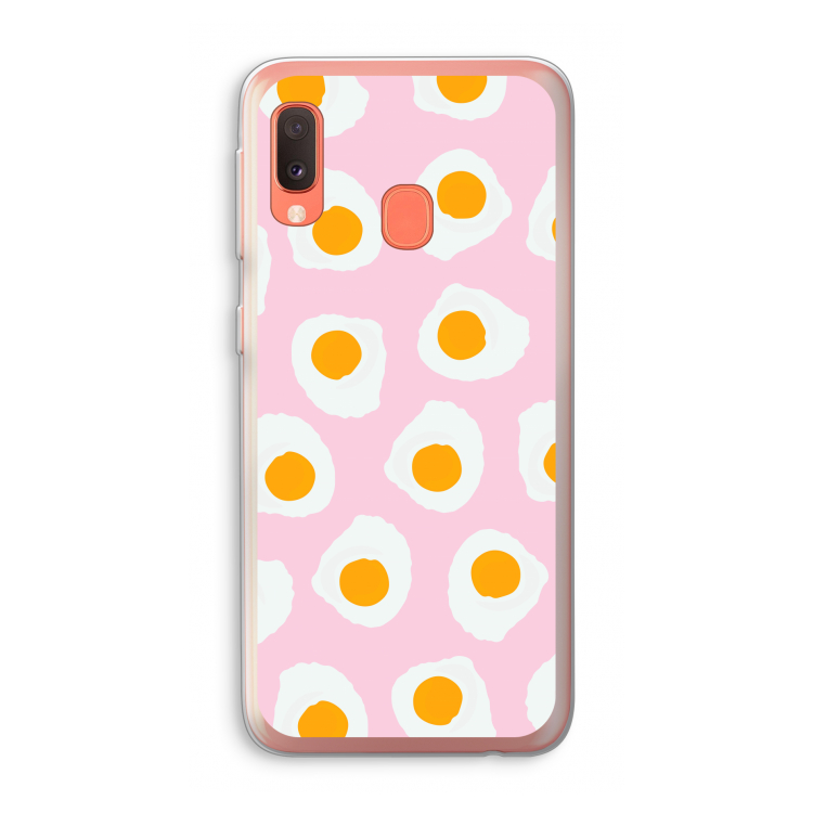 Dancing eggs: Samsung Galaxy A20e Transparant Hoesje