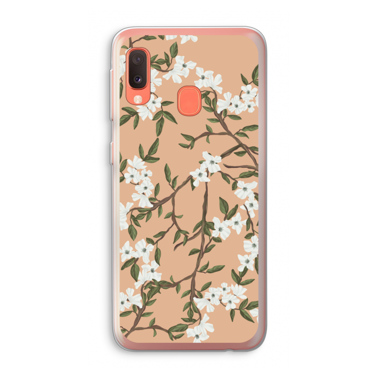 Blossoming spring: Samsung Galaxy A20e Transparant Hoesje