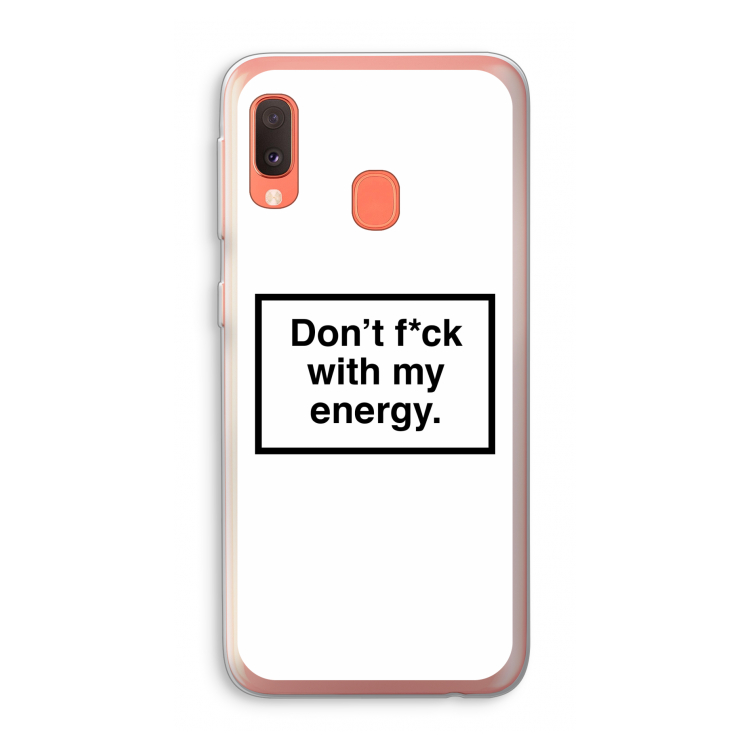 My energy: Samsung Galaxy A20e Transparant Hoesje