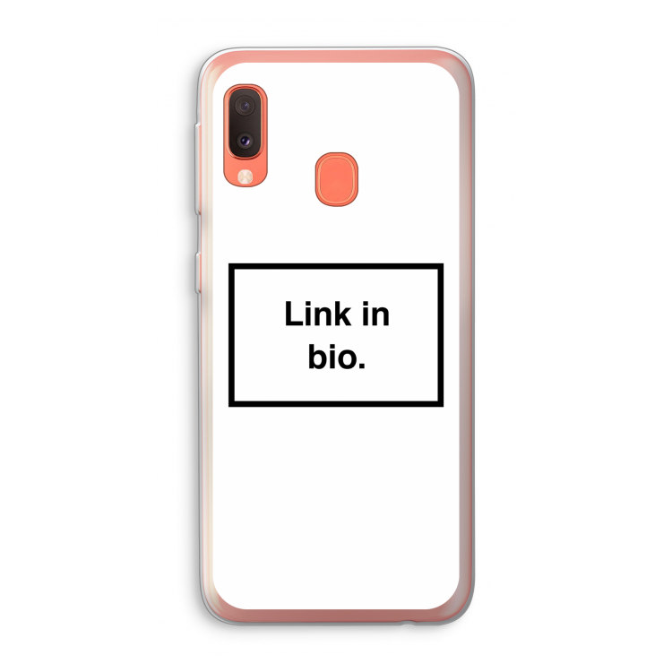 Link in bio: Samsung Galaxy A20e Transparant Hoesje