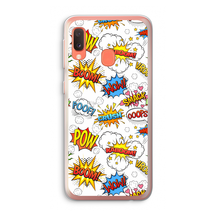 Pow Smack: Samsung Galaxy A20e Transparant Hoesje