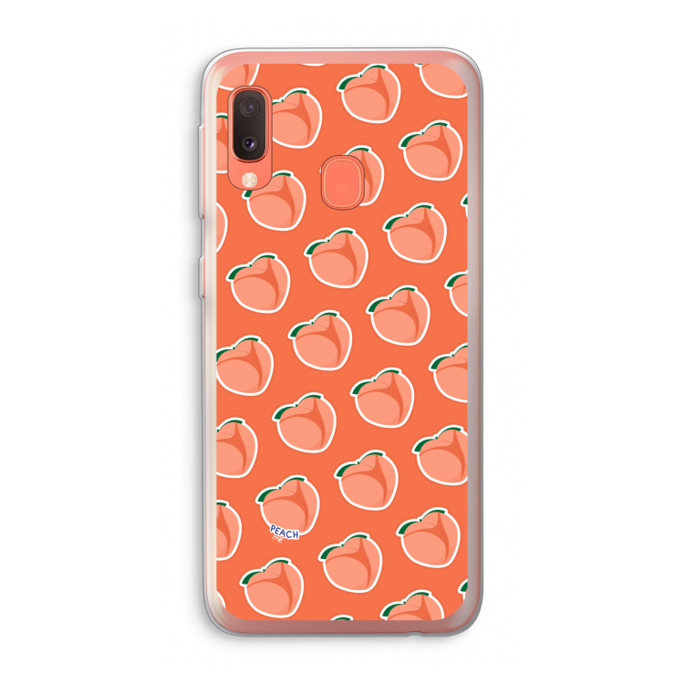 Just peachy: Samsung Galaxy A20e Transparant Hoesje