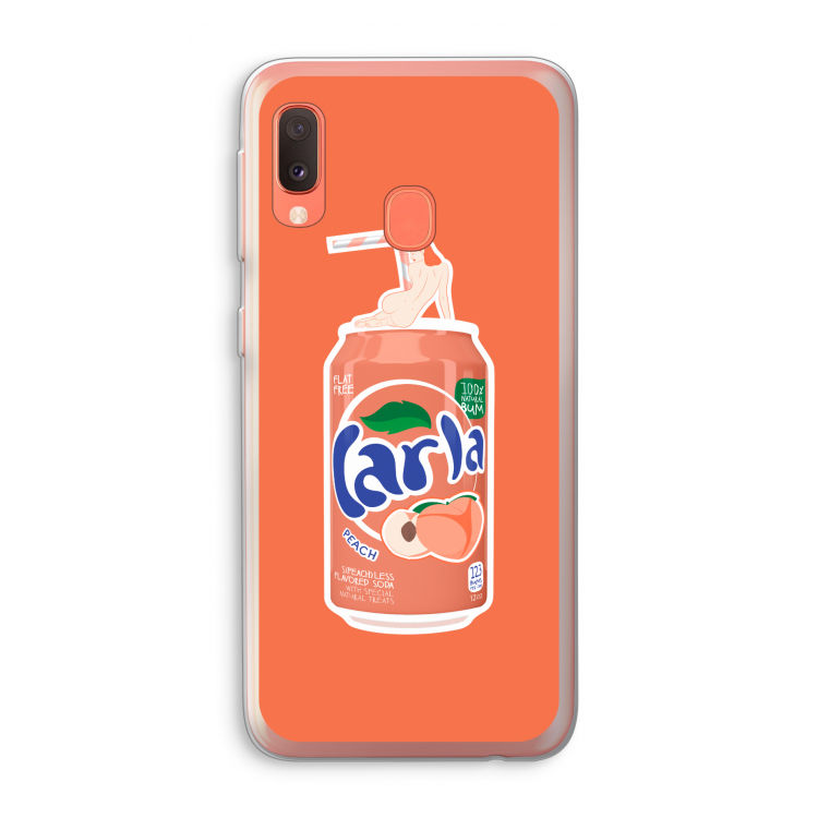 S(peach)less: Samsung Galaxy A20e Transparant Hoesje