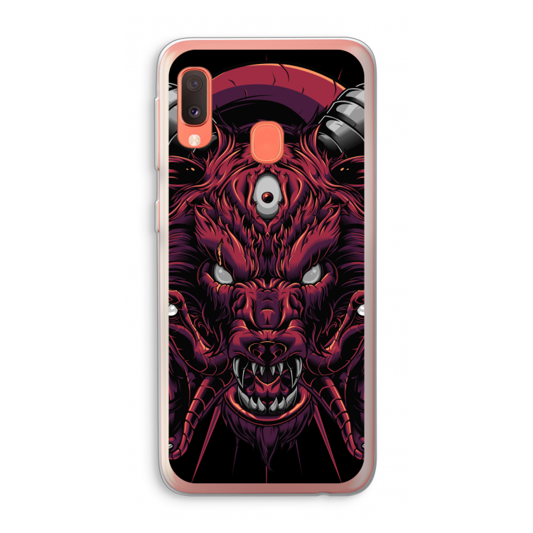 Hell Hound and Serpents: Samsung Galaxy A20e Transparant Hoesje