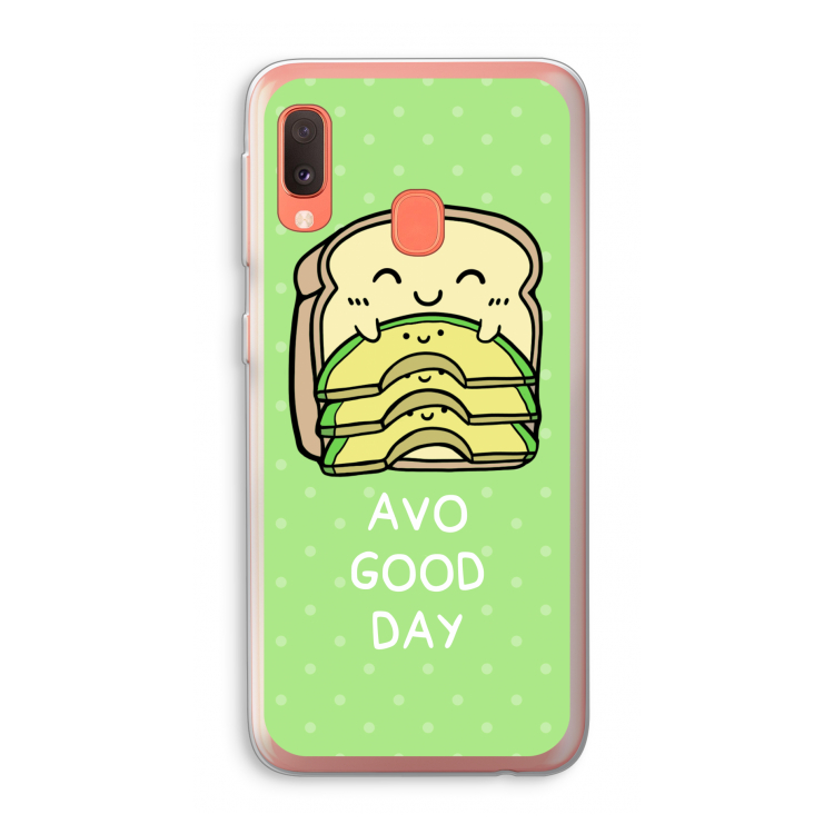 Avo Good Day: Samsung Galaxy A20e Transparant Hoesje
