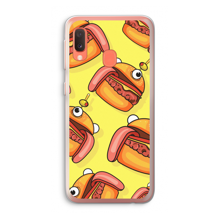 Hamburger: Samsung Galaxy A20e Transparant Hoesje