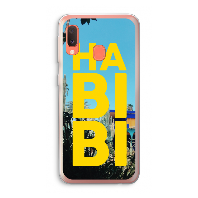 Habibi Majorelle : Samsung Galaxy A20e Transparant Hoesje