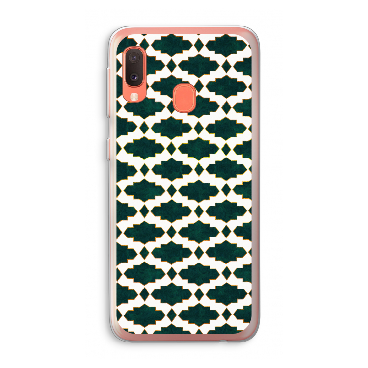 Moroccan tiles: Samsung Galaxy A20e Transparant Hoesje