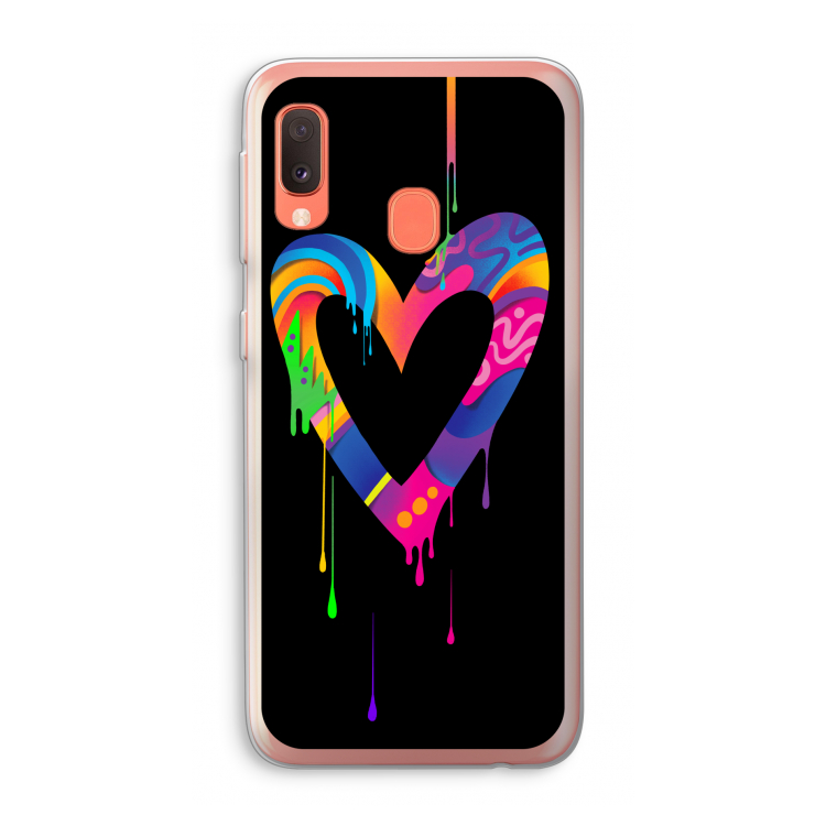 Melts My Heart: Samsung Galaxy A20e Transparant Hoesje