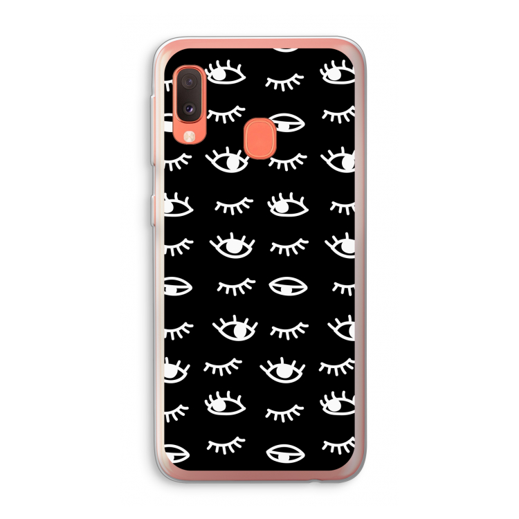 Eye pattern #3: Samsung Galaxy A20e Transparant Hoesje