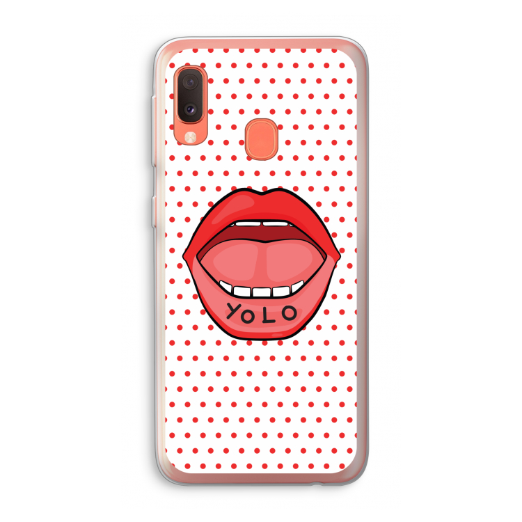 Yolo Denise: Samsung Galaxy A20e Transparant Hoesje