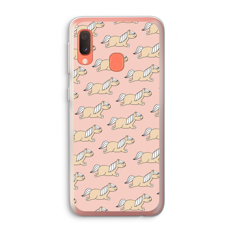 Ponys: Samsung Galaxy A20e Transparant Hoesje