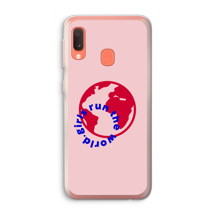 Run The World: Samsung Galaxy A20e Transparant Hoesje