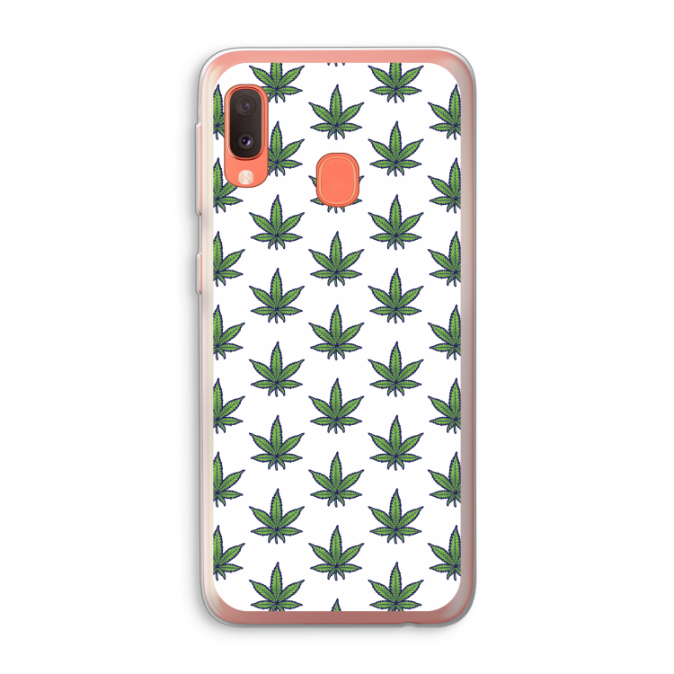 Weed: Samsung Galaxy A20e Transparant Hoesje