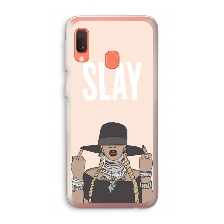 Slay All Day: Samsung Galaxy A20e Transparant Hoesje