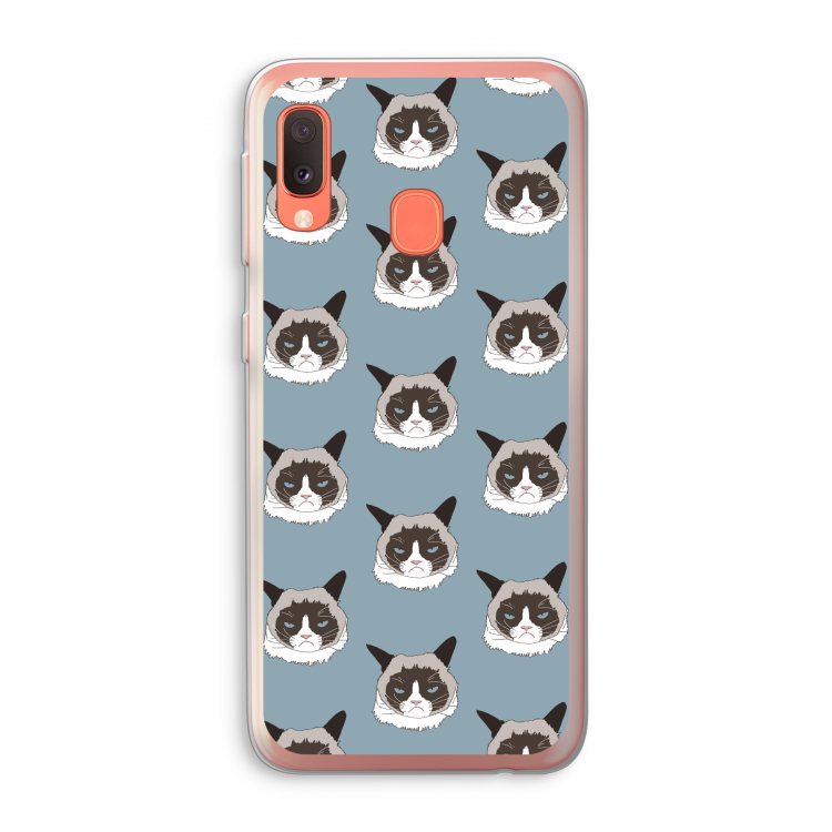 It's a Purrr Case: Samsung Galaxy A20e Transparant Hoesje
