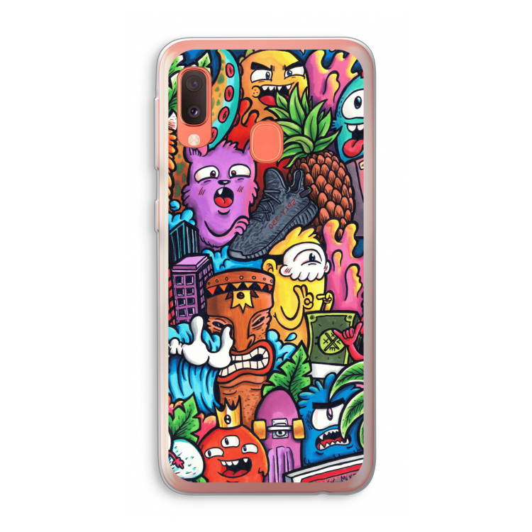 Vexx Mixtape: Samsung Galaxy A20e Transparant Hoesje