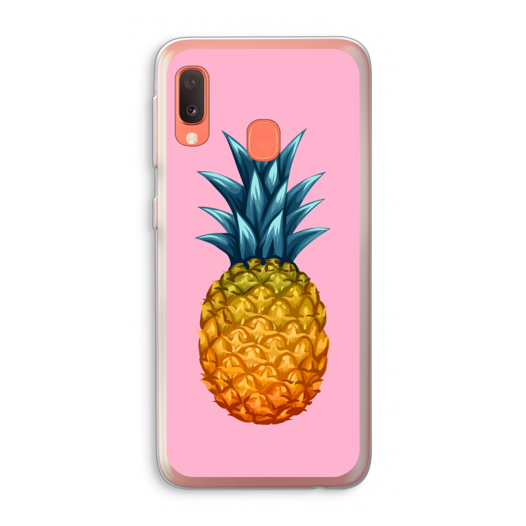 Grote ananas: Samsung Galaxy A20e Transparant Hoesje