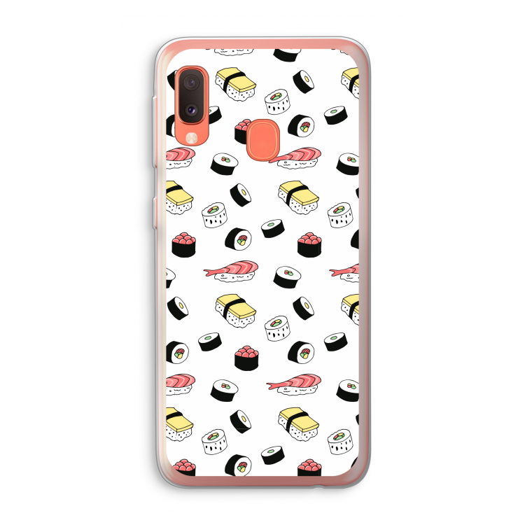 Sushi time: Samsung Galaxy A20e Transparant Hoesje