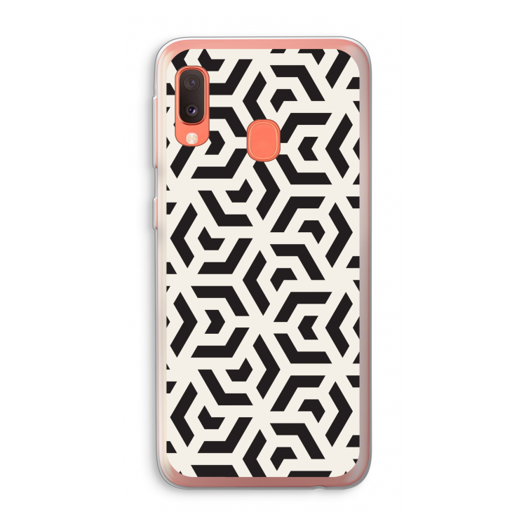 Crazy pattern: Samsung Galaxy A20e Transparant Hoesje