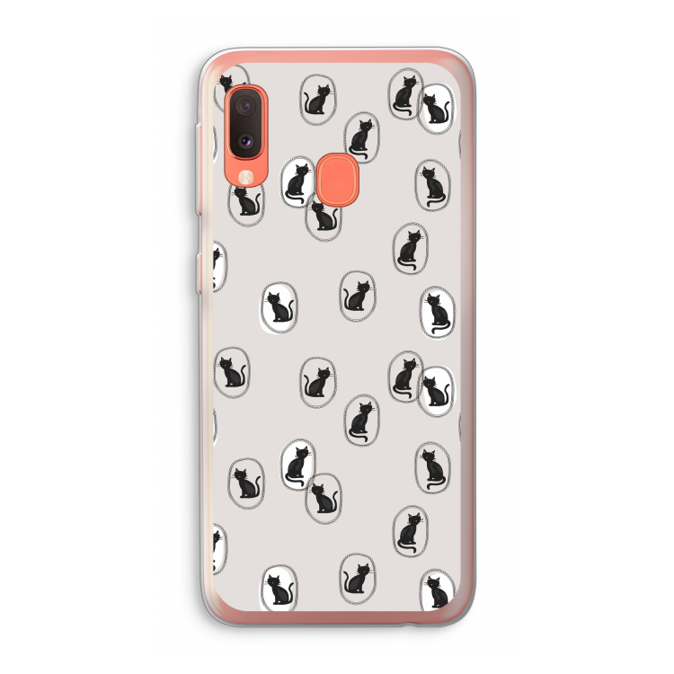 Miauw: Samsung Galaxy A20e Transparant Hoesje