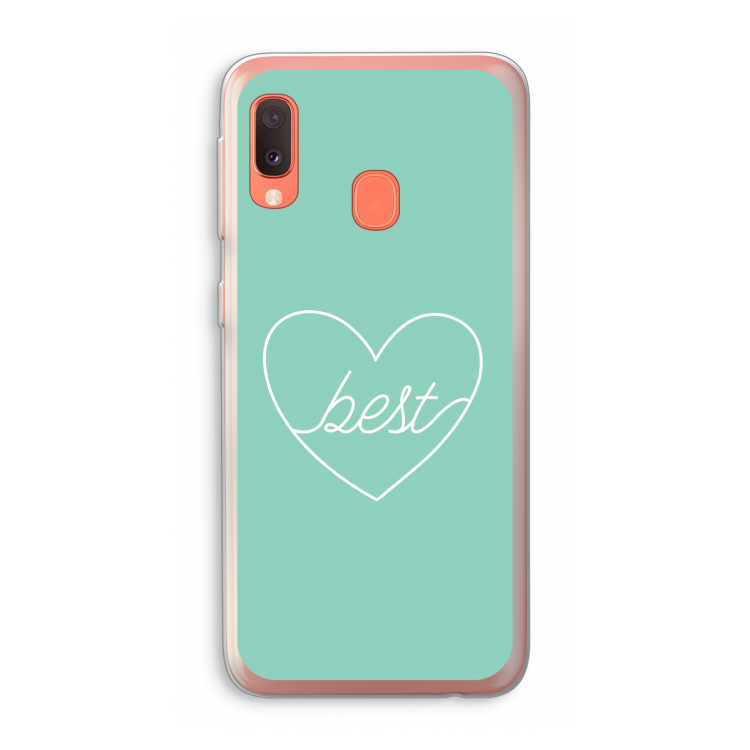 Best heart pastel: Samsung Galaxy A20e Transparant Hoesje