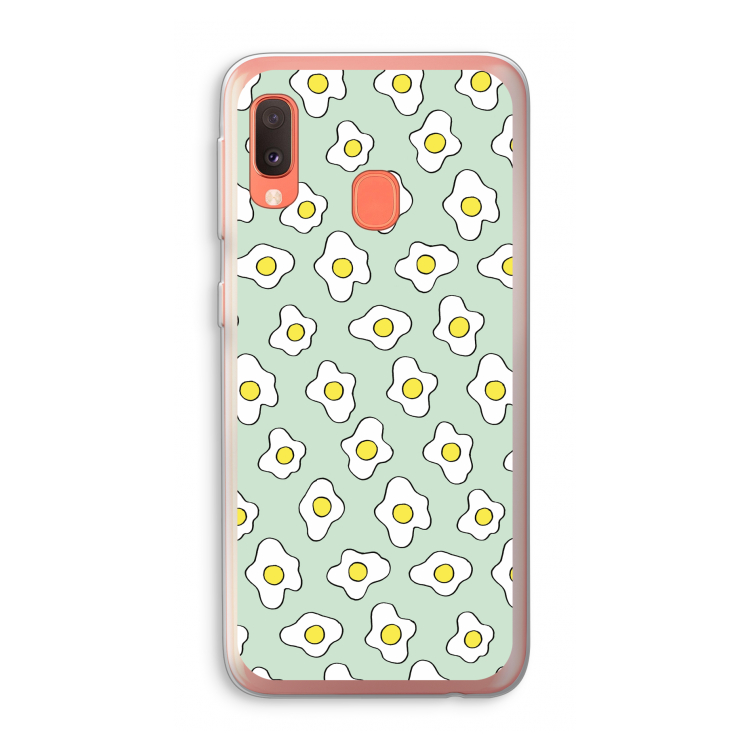Spiegeleitjes: Samsung Galaxy A20e Transparant Hoesje