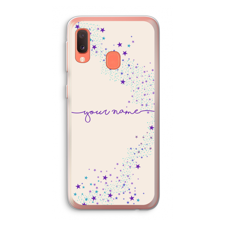Sterren: Samsung Galaxy A20e Transparant Hoesje