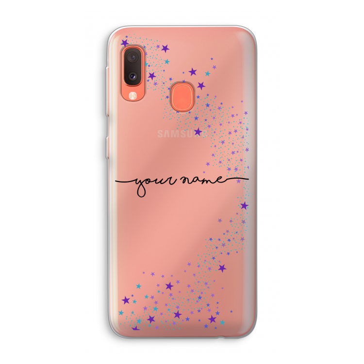 Sterren: Samsung Galaxy A20e Transparant Hoesje