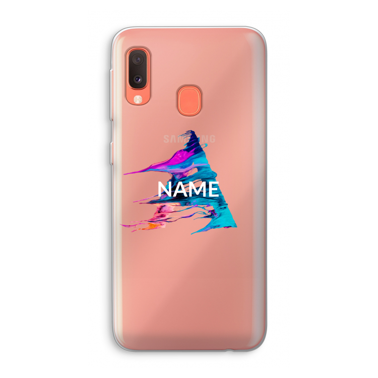Abstract Spectrum: Samsung Galaxy A20e Transparant Hoesje