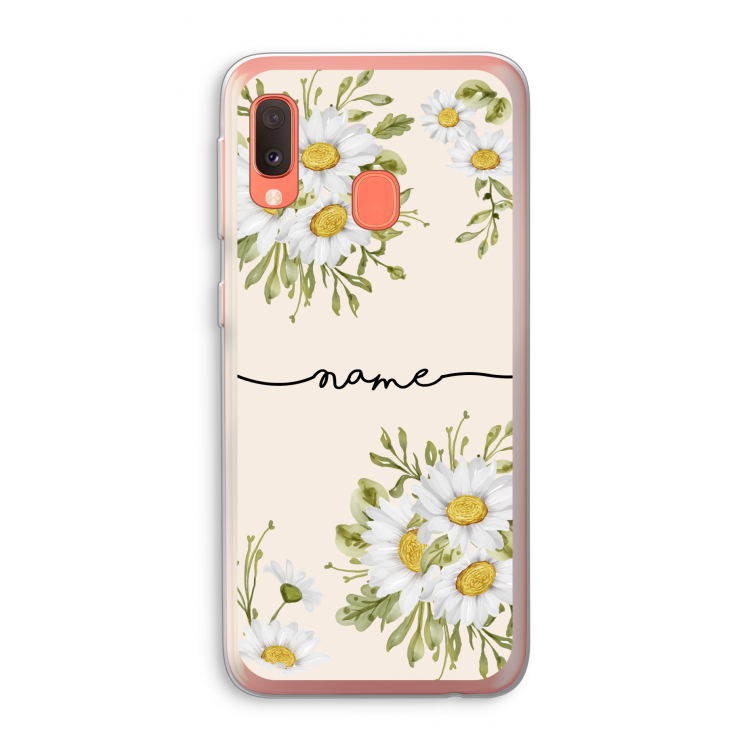 Daisies: Samsung Galaxy A20e Transparant Hoesje