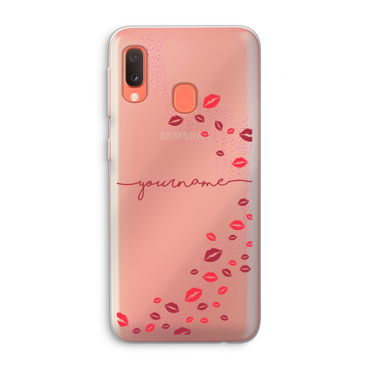 Kusjes: Samsung Galaxy A20e Transparant Hoesje