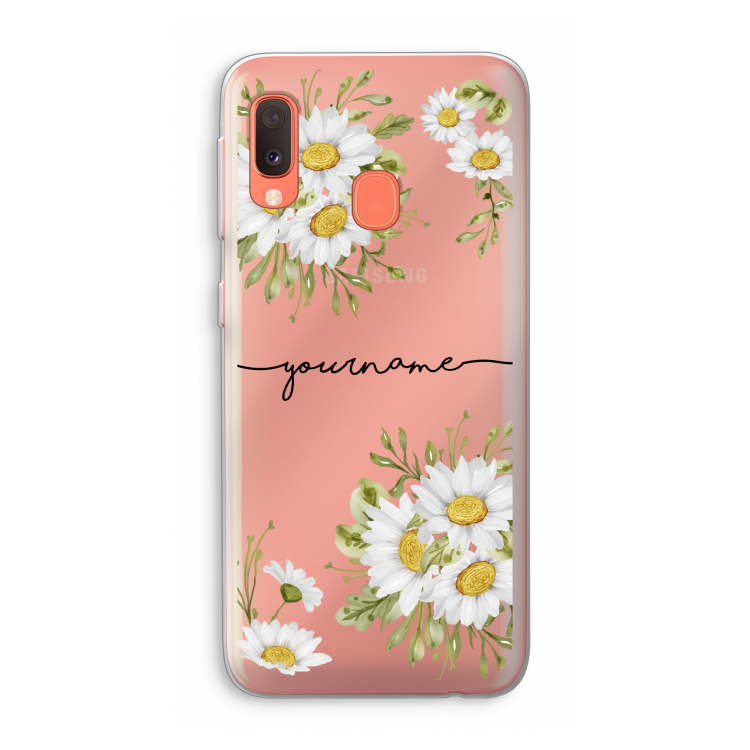 Daisies: Samsung Galaxy A20e Transparant Hoesje