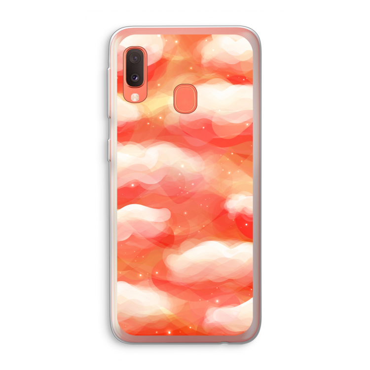 Lichte Wolken: Samsung Galaxy A20e Transparant Hoesje