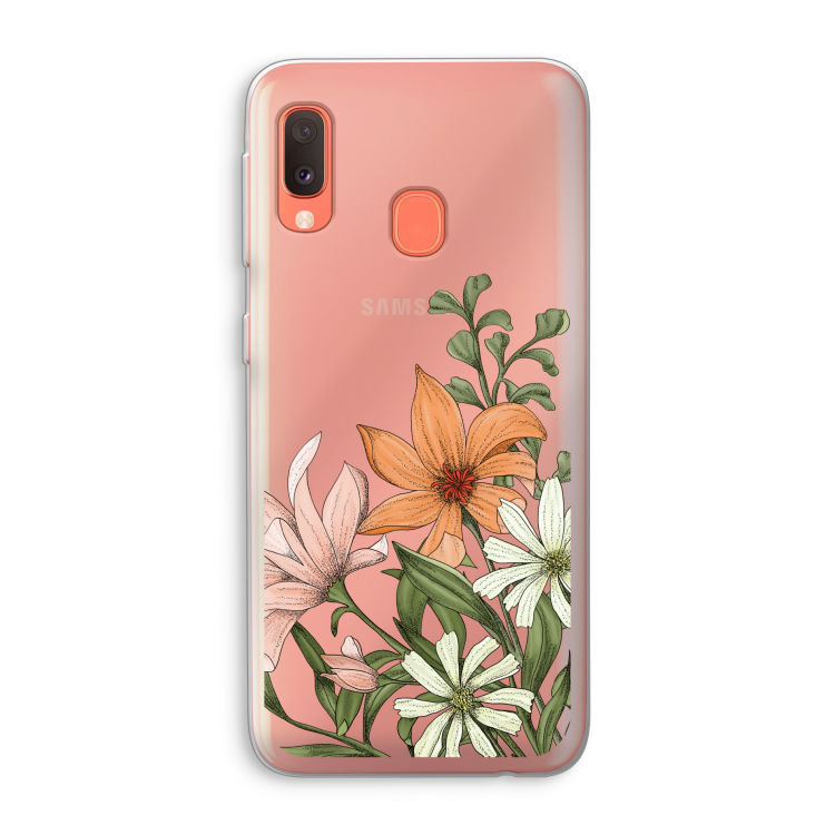 Floral bouquet: Samsung Galaxy A20e Transparant Hoesje