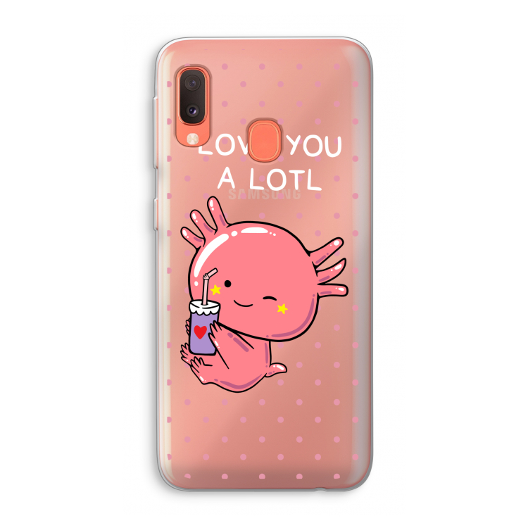 Love You A Lotl: Samsung Galaxy A20e Transparant Hoesje