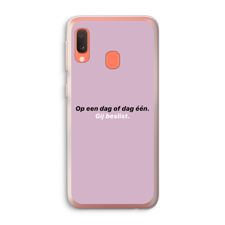 gij beslist: Samsung Galaxy A20e Transparant Hoesje