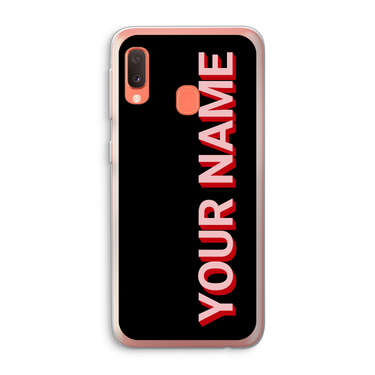 Namecase: Samsung Galaxy A20e Transparant Hoesje