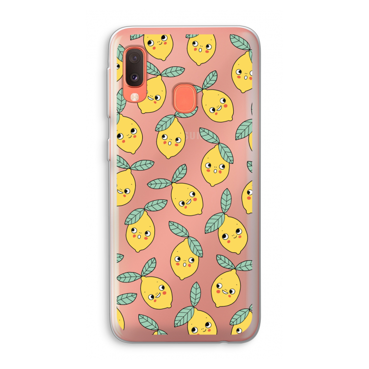 Citroenen: Samsung Galaxy A20e Transparant Hoesje