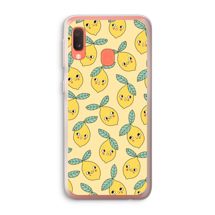 Citroenen: Samsung Galaxy A20e Transparant Hoesje